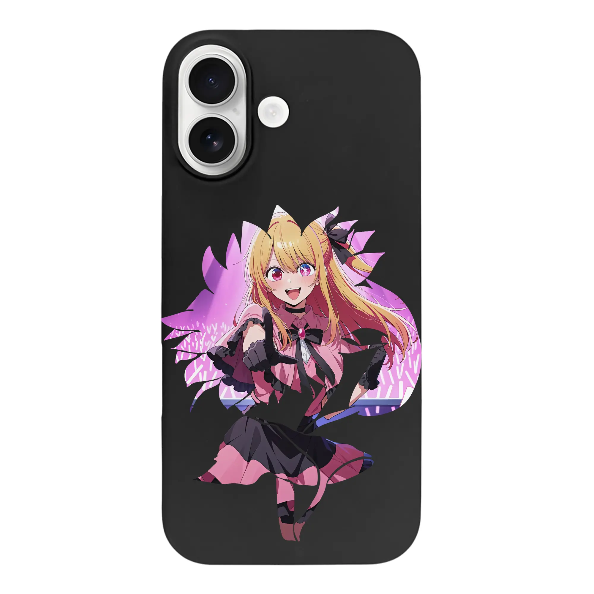 推しの子 グッズ,星野ルビー - iPhone 17 シリーズ シリコンケース 薄型 耐衝撃 指紋防止 ソフトタッチカバー 精密フィット 傷防止 保護ケース iPhone 17/17 Air/17 Pro/17 Pro Max 対応